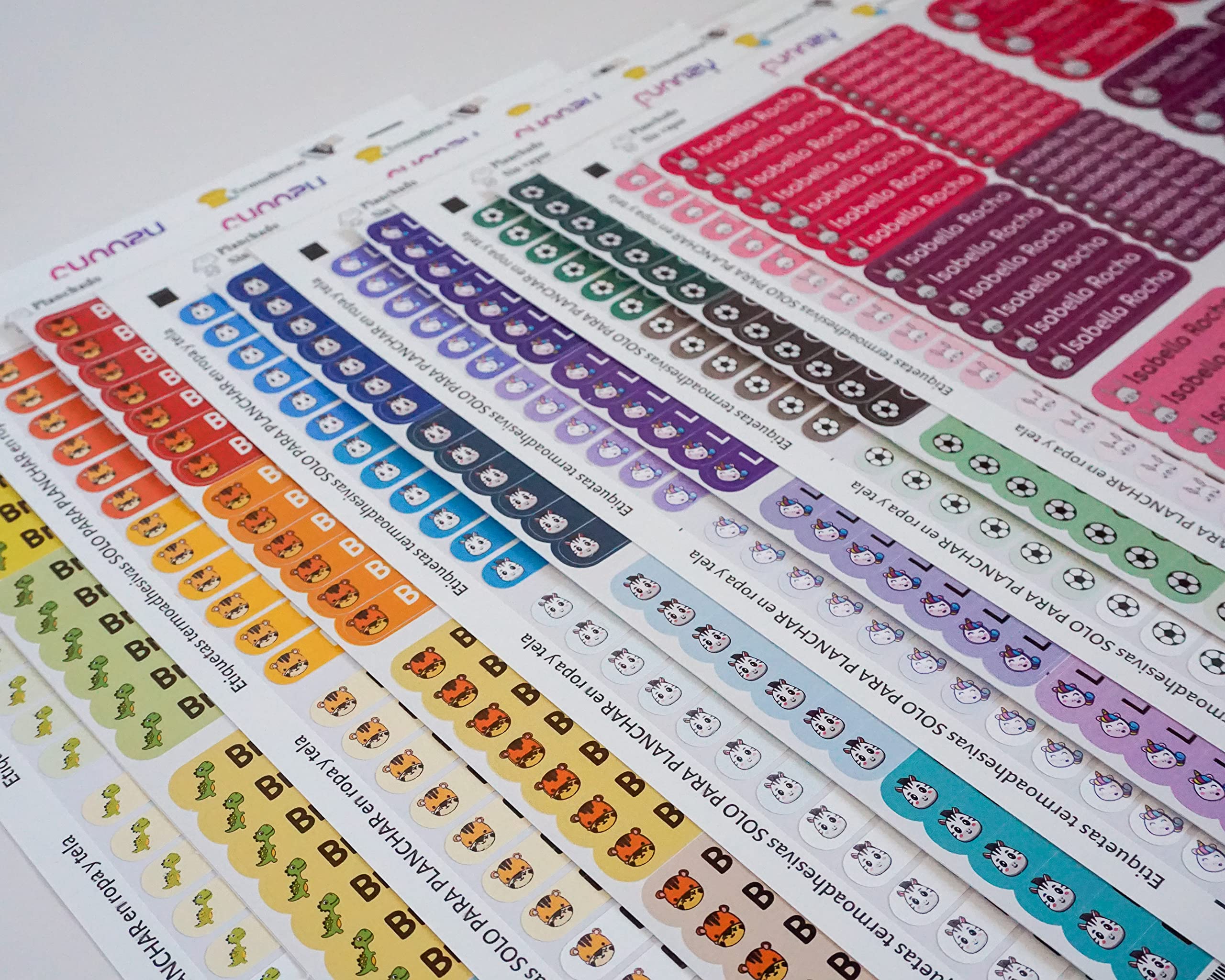 Etiquetas Para Planchar 200 Etiquetas Termoadhesivas Personalizables - 6x1  Cm, Resistentes A Lavadoras Etiquetas Adhesivas, image size:2560x2048