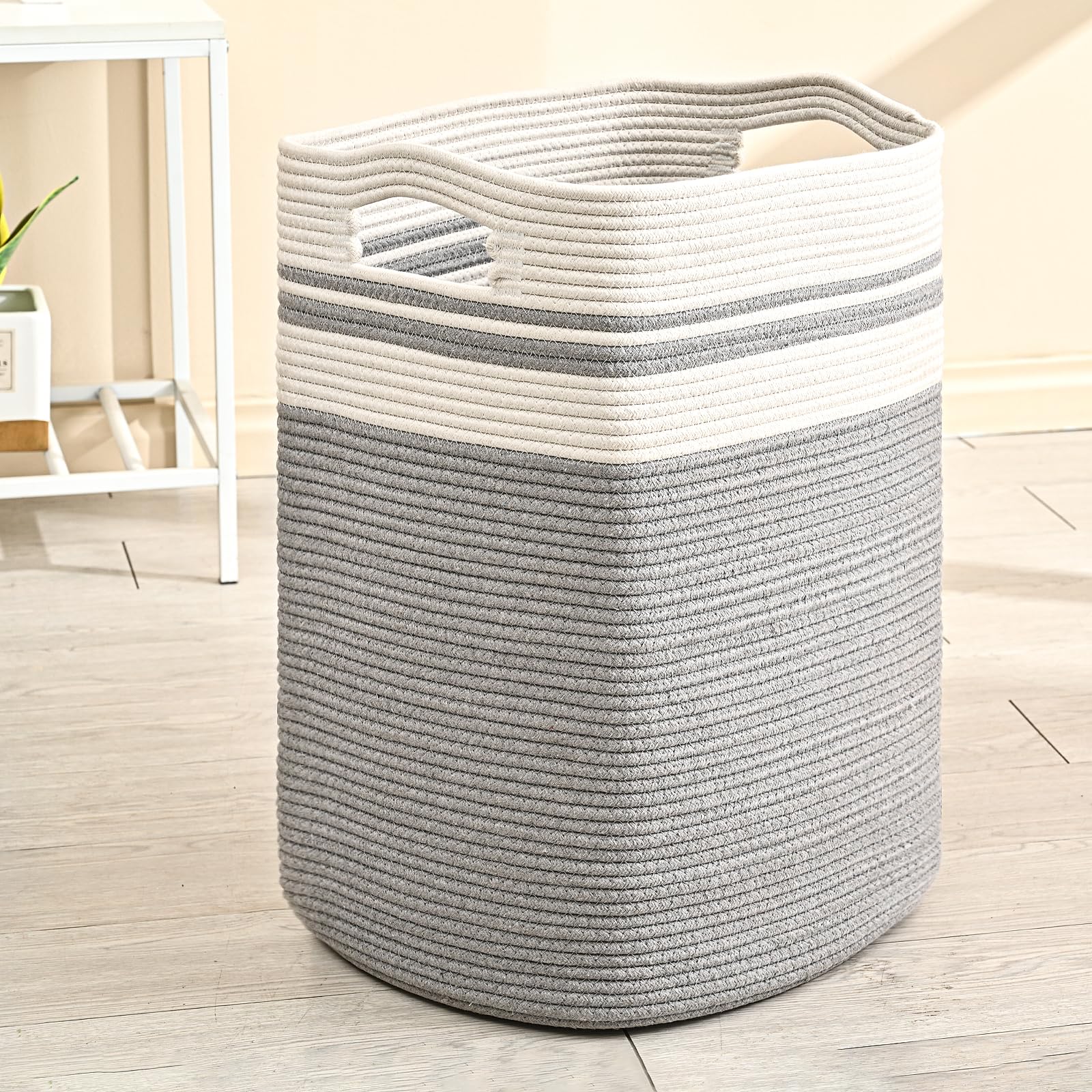 Extra Large Blanket Basket - Stylish Storage -11