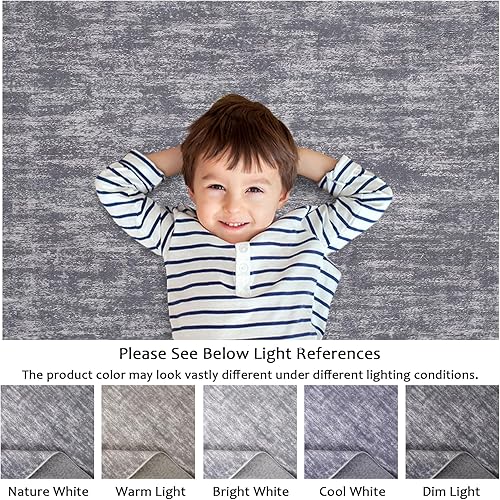 Miniatura 2 de Alfombra grande y sólida lavable a máquina, antideslizante, moderna, de pelo bajo, contemporánea, para interiores, hogar, oficina, para sala de