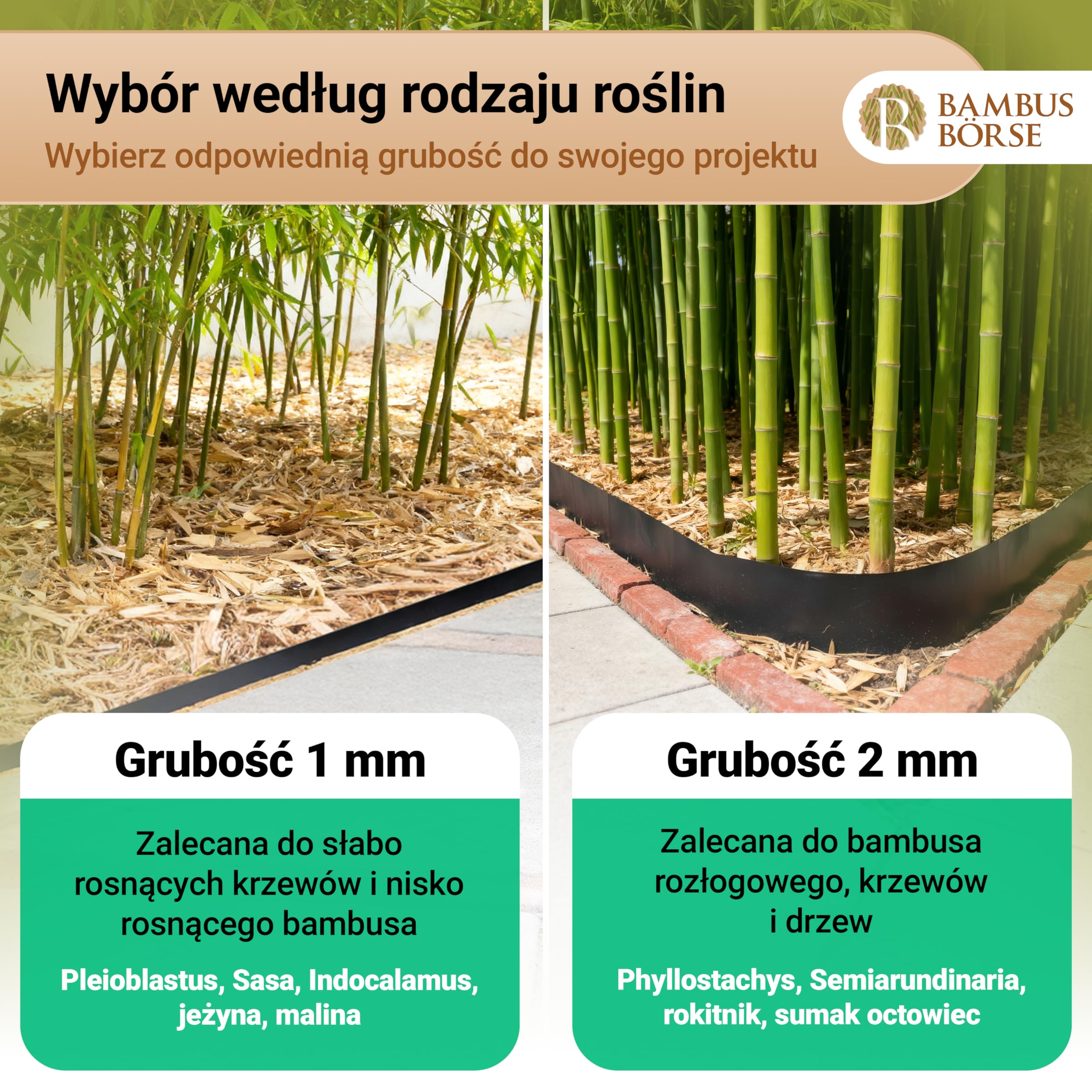 Ogranicznik korzeniowy Bariera kłącza grubość 2 mm, wysokość 100 cm, długość 5 metrów