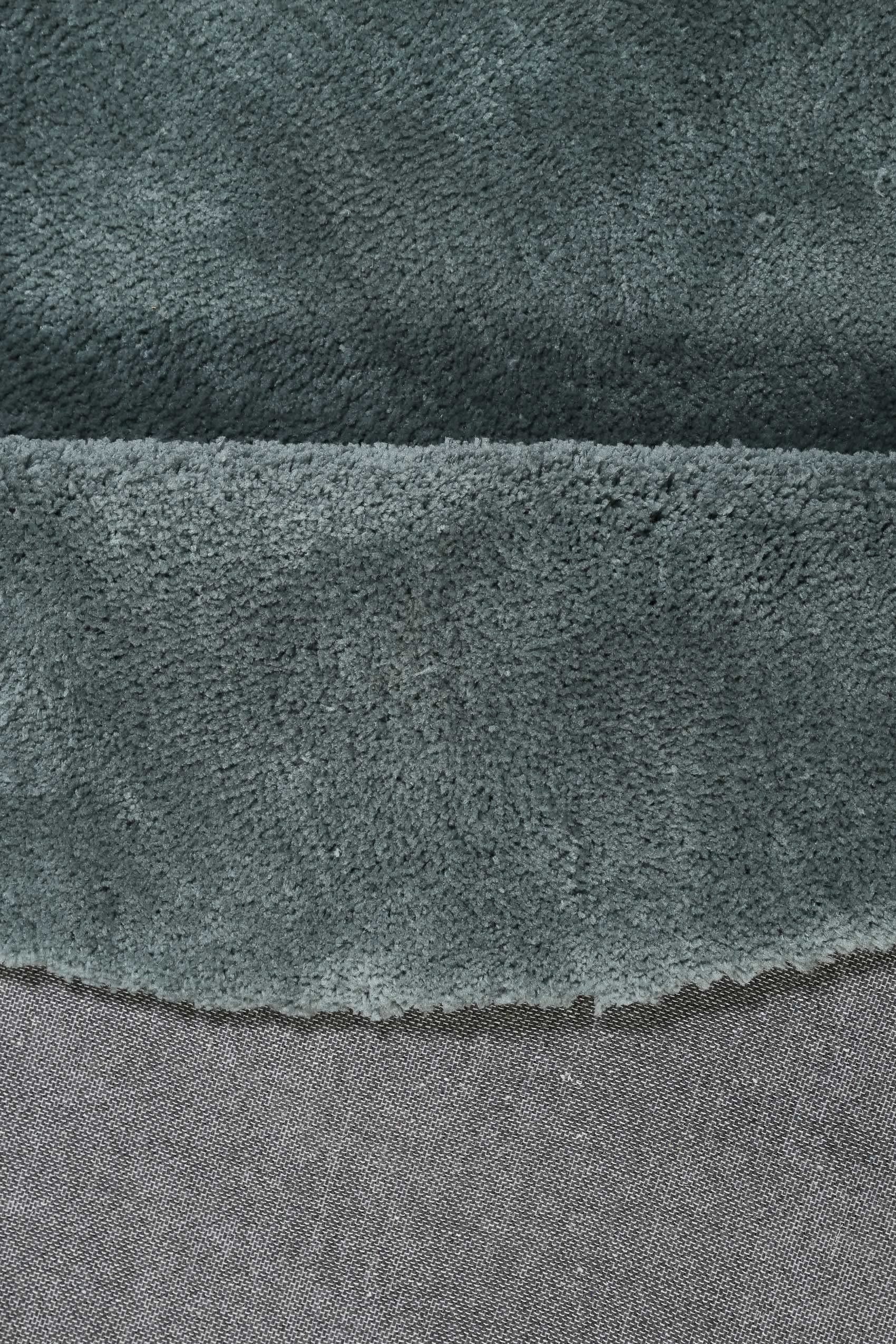 Wecon Home relaxx Hochflorteppich, 120 cm rund, grau grün