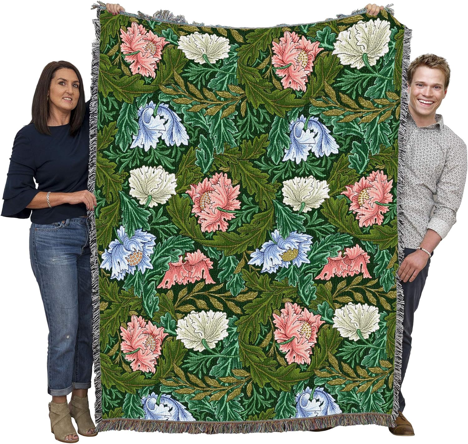 Pure Country Weavers William Morris Wreath Mixed Blanket