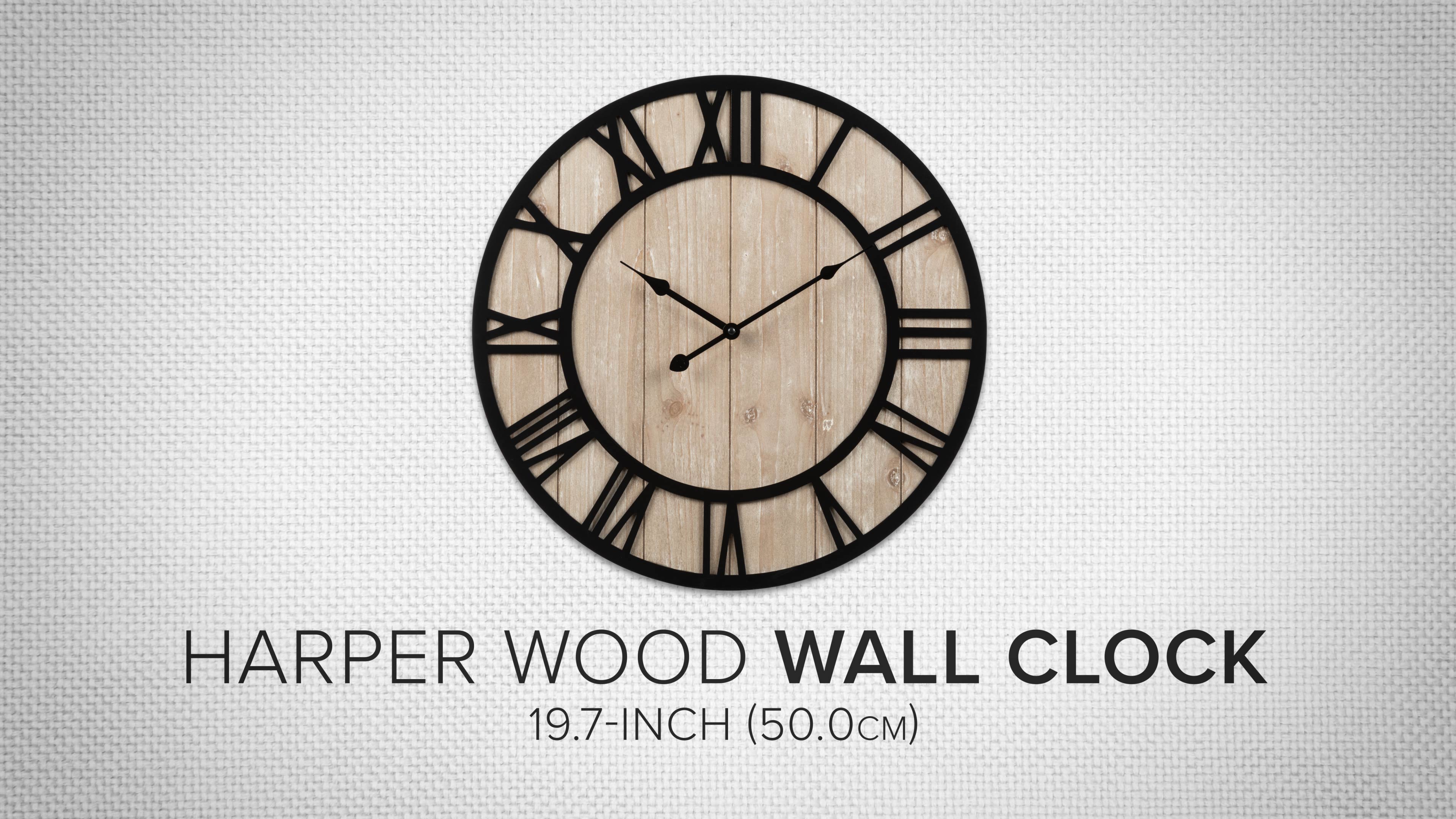 Amazon.com: La Crosse Technology 19.7-Inch Harper Wood Quartz