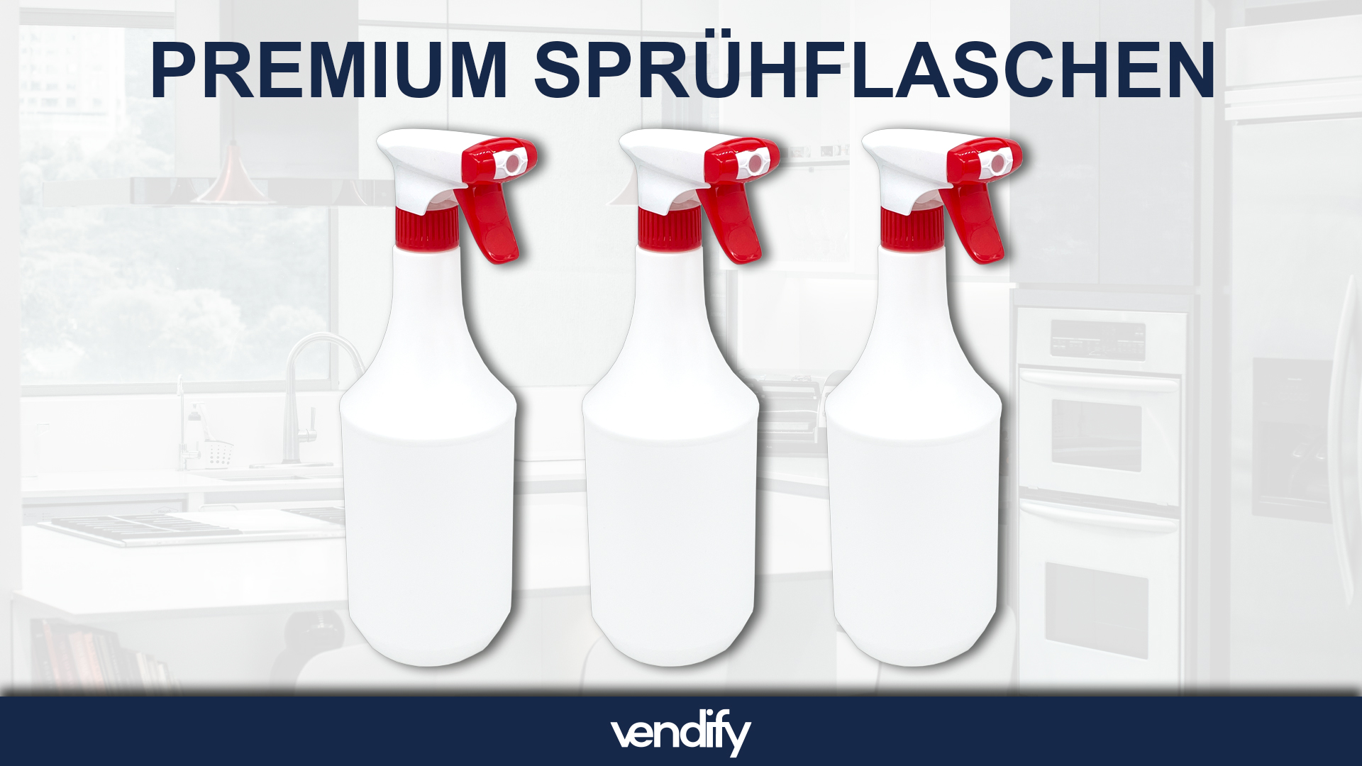 CUNQN Sprühflaschen 1000ml Kunststoff Sprühflasche Einstellbarem Fein