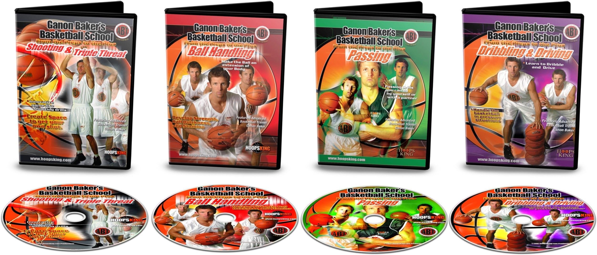 Advanced Basketball Training Ganon Baker's Basketball School: Fundamental Four Instructional Training DVDs