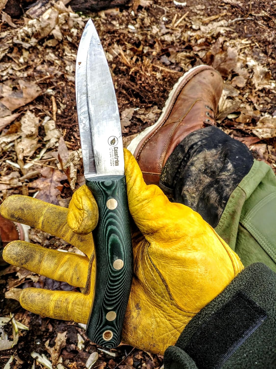 Casstrom No.10 SFK - 14C28N/Scandi/Green/Firesteel - Fixed