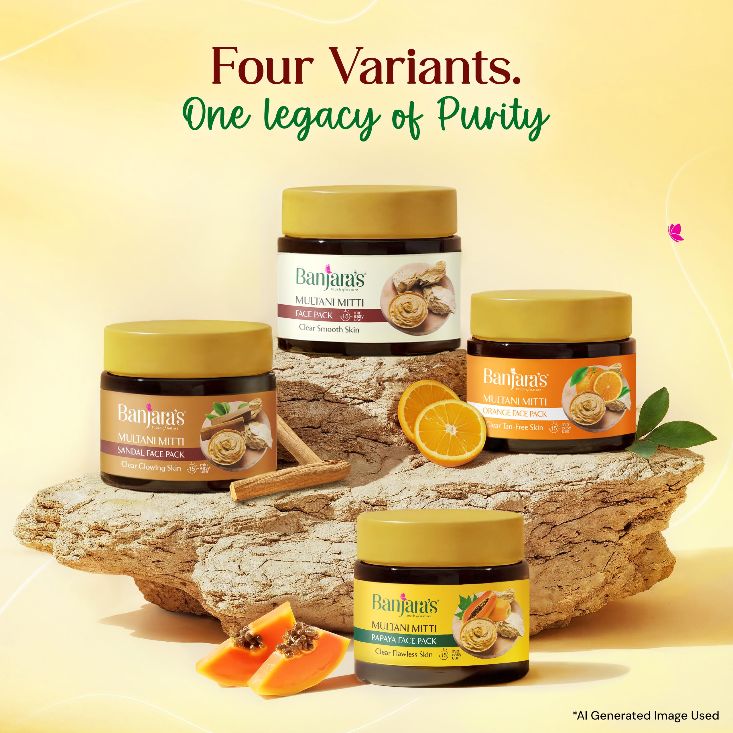 Banjara's Multani Mitti Face Pack Clear Smooth Skin (15min easy use) 110gm 4