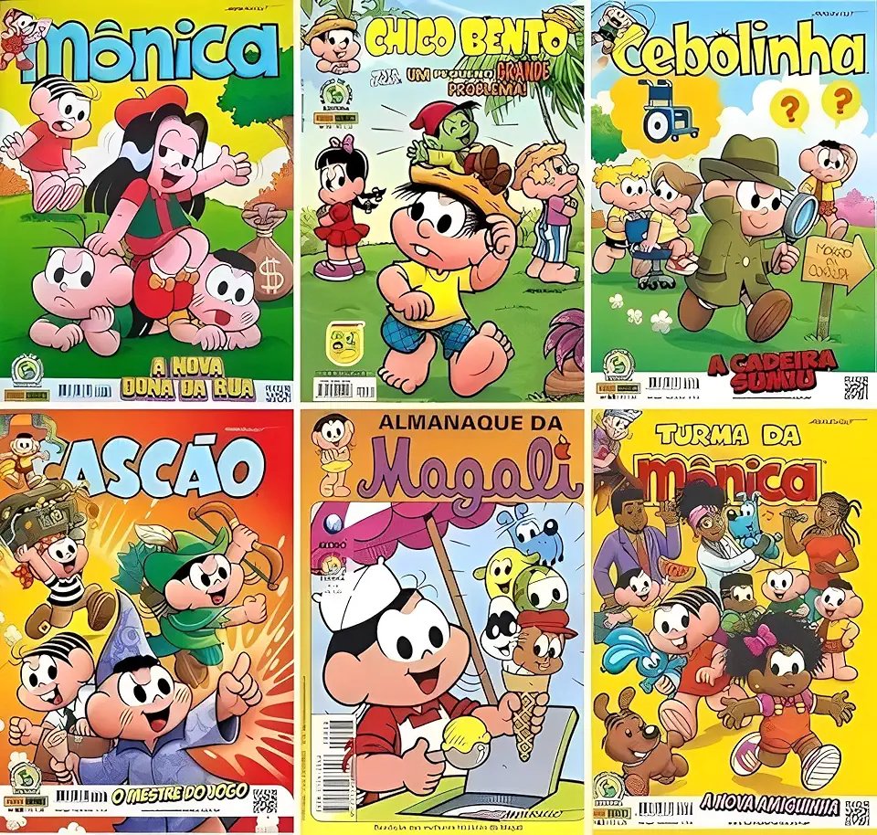 Kit Gibi Turma da Monica com 15 (Unidades) - Sem Repetições