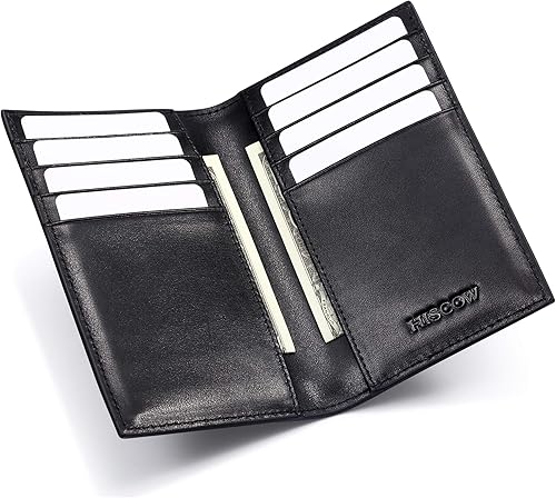 Miniatura 3 de Delgado soporte de tarjeta de crédito para hombres y mujeres 8cc piel de becerro italiana