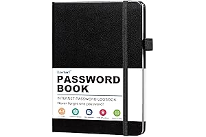 Password Book with Alphabetical Tabs