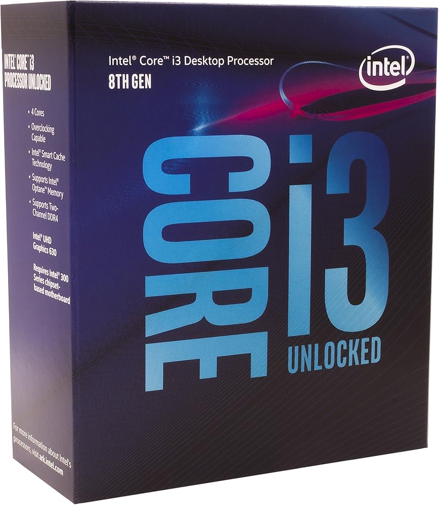 Intel Core i3-8350K, 4 Cores & 4 Threads Unlocked Desktop Processor with Intel UHD Graphics 630 - View 1