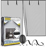 Vista 10 de AUGO - Puerta magnética de mosquitero, auto sellada, resistente, de malla de manos libres que mantiene alejados los insectos, apta para mascotas