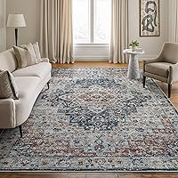 Vista 29 de Bloom Rugs - Alfombra caminera Caria lavable, antideslizante, de 3,05 m, color marfil/gris/caramelo tradicional, para entrada, pasillo, baño