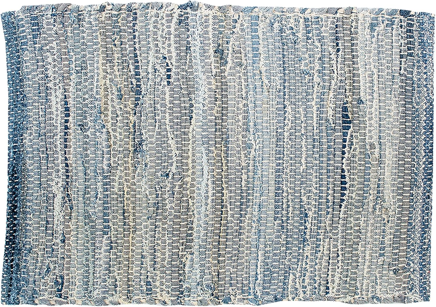 C&F Home Denim Rag 100% Cotton Vintage Boho Placemats 13" x 19" All Seasons Summer Farmhouse Country Beach Coastal Nautical Kitchen Dining Dinner Table Tabletop Table Mats Versatile Decor Decoration