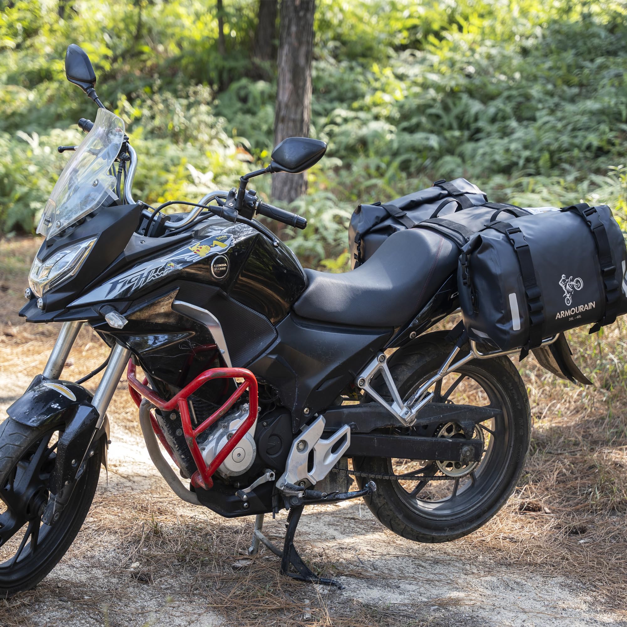 Prezenty na dzień ojca sakwa na siodełko motocyklowe 70 l (35 l x 2) sprzęt motocyklowy Tylna torba na siodełko rowerowe (czarne)
