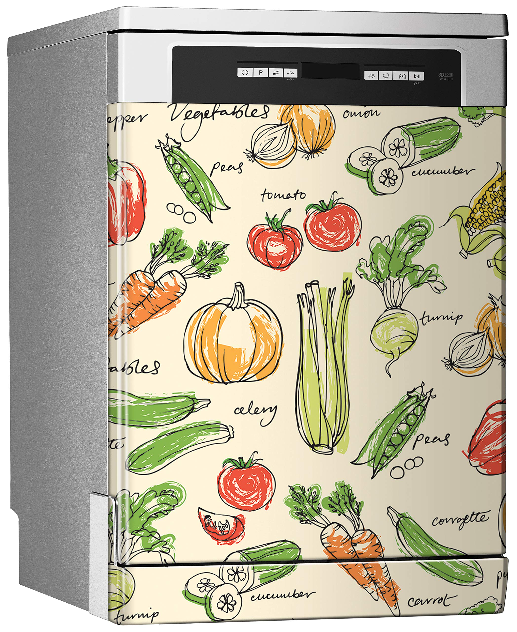 Megadecor Vinyle Adhésif Décoratif Pour Réfrigérateur Avec Effet Béton