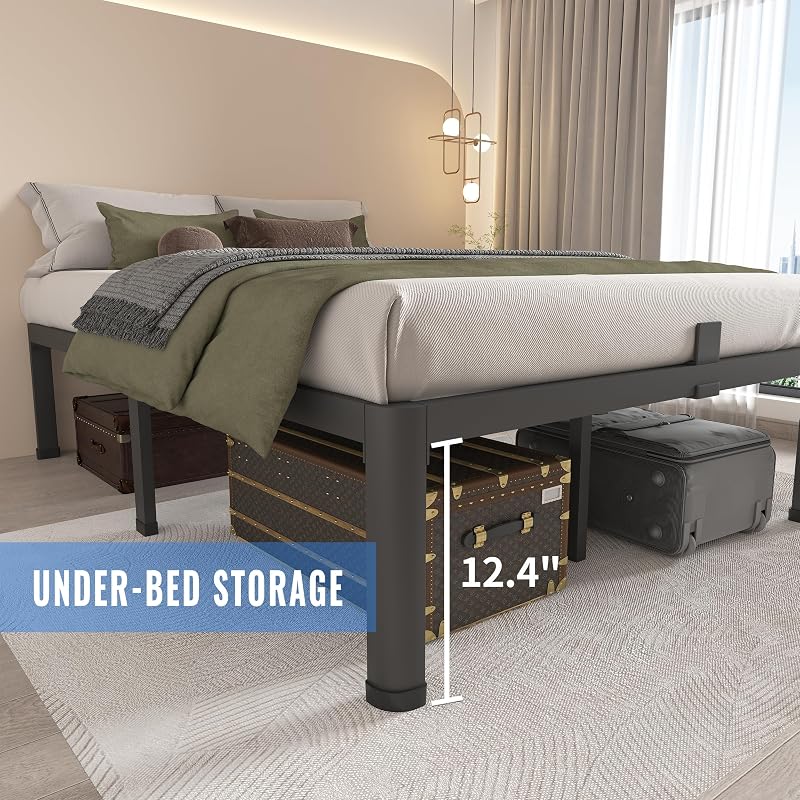 MAF 14 Inch Queen Metal Platform Bed Frame with Round Corner Legs image 5