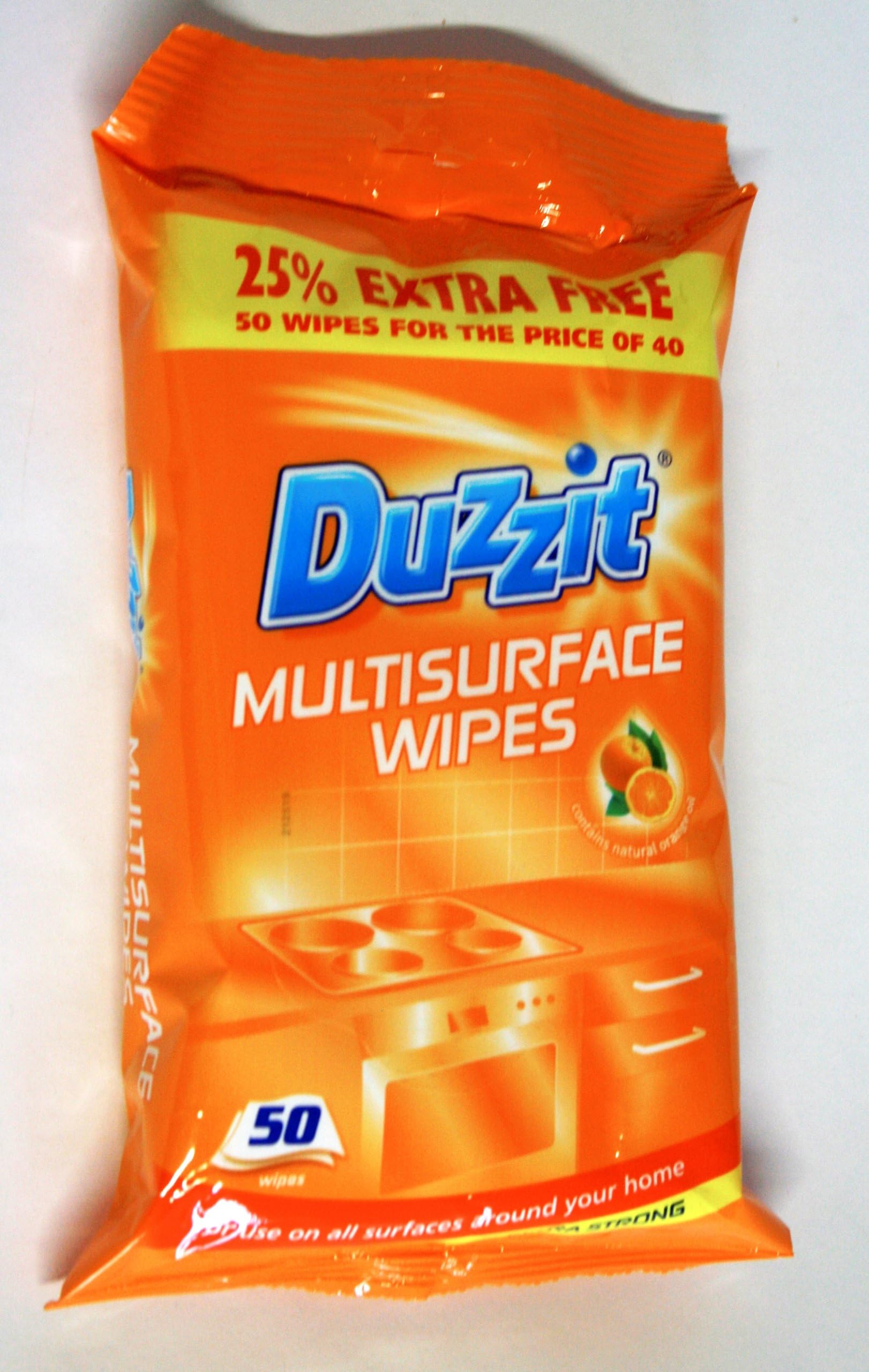 Duzzit DZT015 Multisurface Wipes, Pack of 50