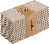 Vista 27 de Native Fab Blue Cloth Napkins, 4 Pack, 100% Cotton, 17x17 Inches, Heavy Duty, Soft Texture, Quick Drying, Great for Spring Holidays, Family