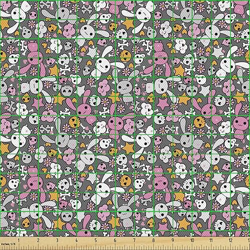 Vista 366 de Ambesonne - Tela de punto elástica