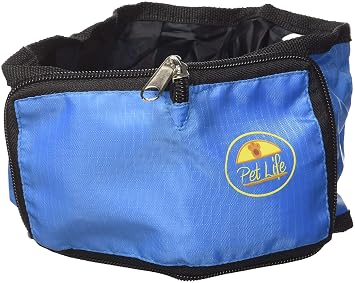 Wallet Travel Pet Bowl, One Size, Blue