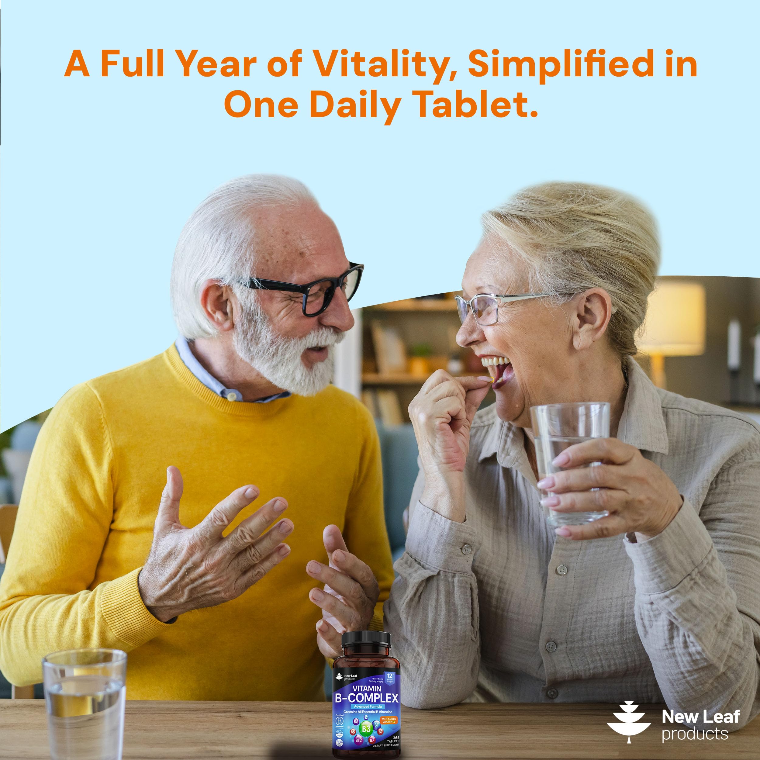 Vitamin B Complex - 365 Small Tablets - All 8 B Vitamins B1-B2-B3-B5-B6-B12, (1 Year Supply)High Strength Biotin, Folic Acid and Vitamin C - Reduction of Tiredness, Energy & Immune Support - UK Made — Amazon image 4