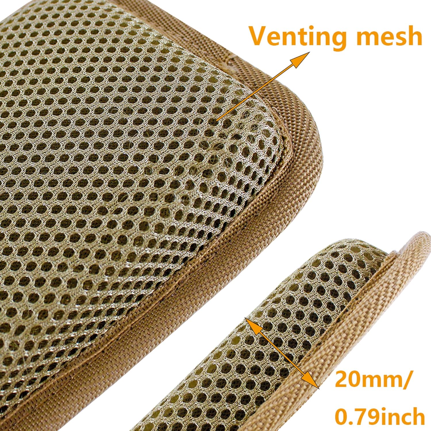Tactical Ventilation Pad EVA Foam Plate, Soft Mesh Cushion Pad Tactical Vest Accessories