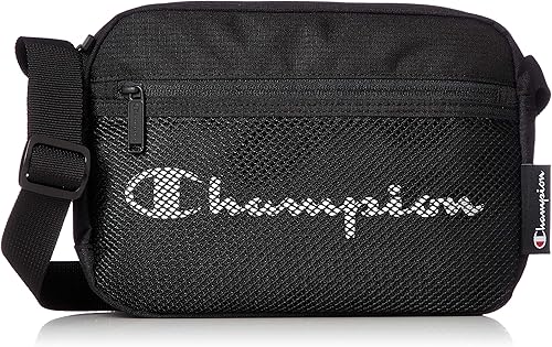 Amazon チャンピオン ショルダーバッグ メッシュポケット ソルト ブラック Champion チャンピオン ショルダーバッグ