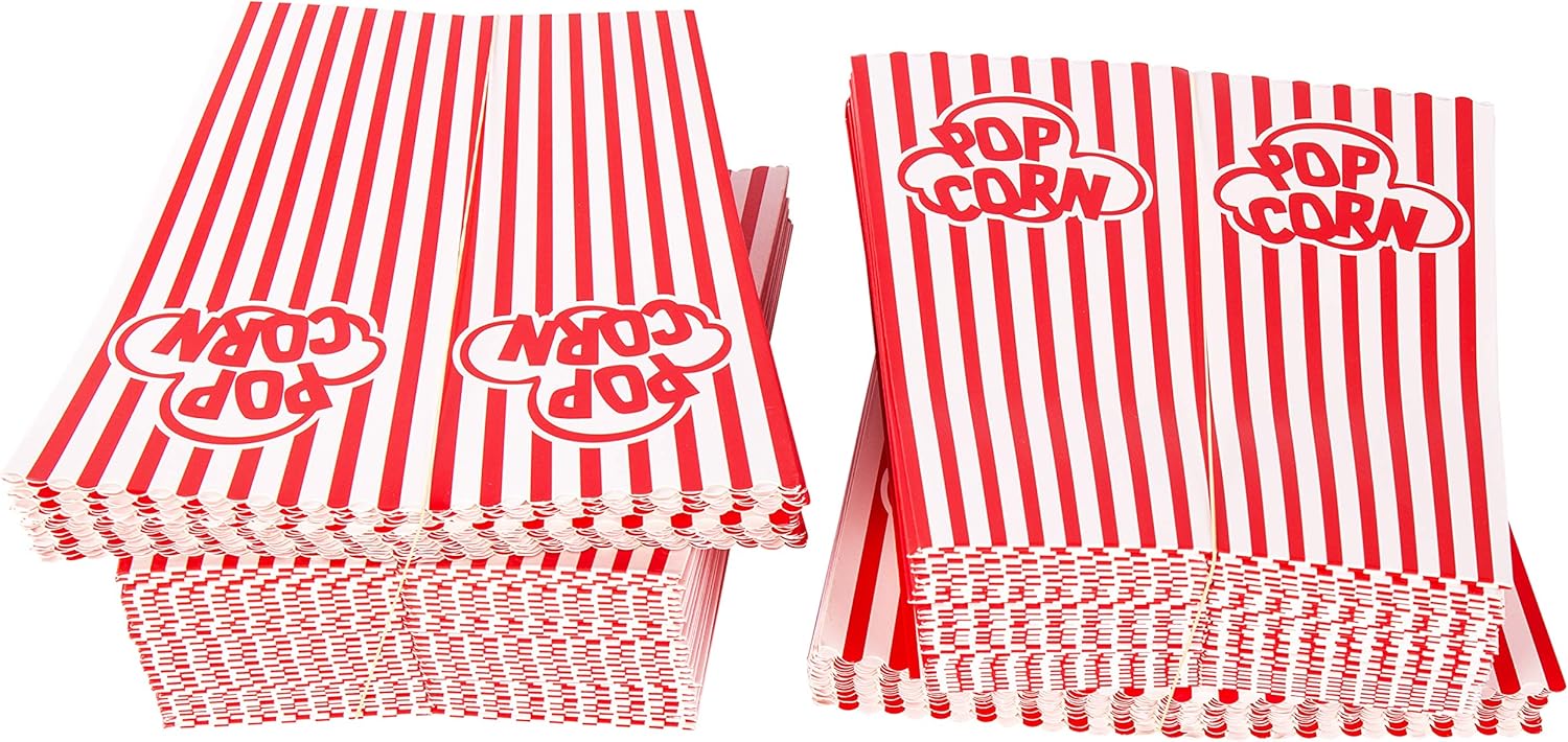 60% оƒƒ Dіѕсоunt Popcorn Containers Boxes (100 Pack) - Striped White and Red Paper - for Home Movie Theater Prоmо 40% оƒƒ Popcorn Containers Boxes (100 Pack) - Striped White and Red Paper - for Home Movie Theater