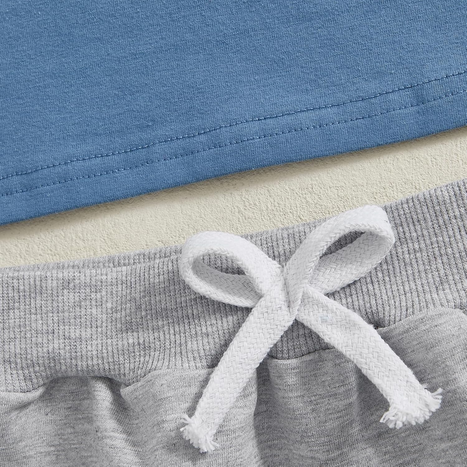 wdehow Toddler Baby Boy Summer Clothes Set Letter Print Crew Neck Short Sleeve T-Shirts Elastic Waist Shorts 2Pcs Outfits - Image 5