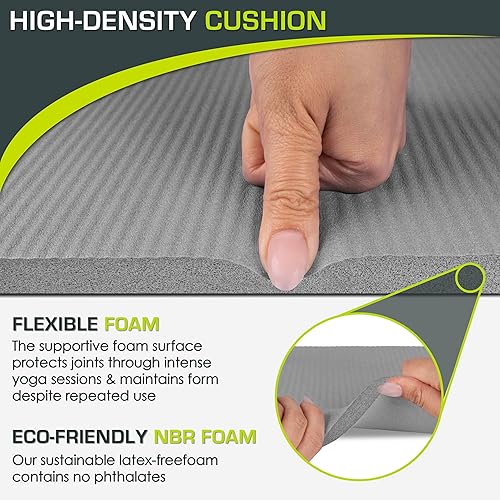 Miniatura 3 de ProsourceFit Rodillera y codera de yoga extragruesa de 15 mm (5/8”) se adapta a tapetes estándar para articulaciones libres de dolor en yoga,