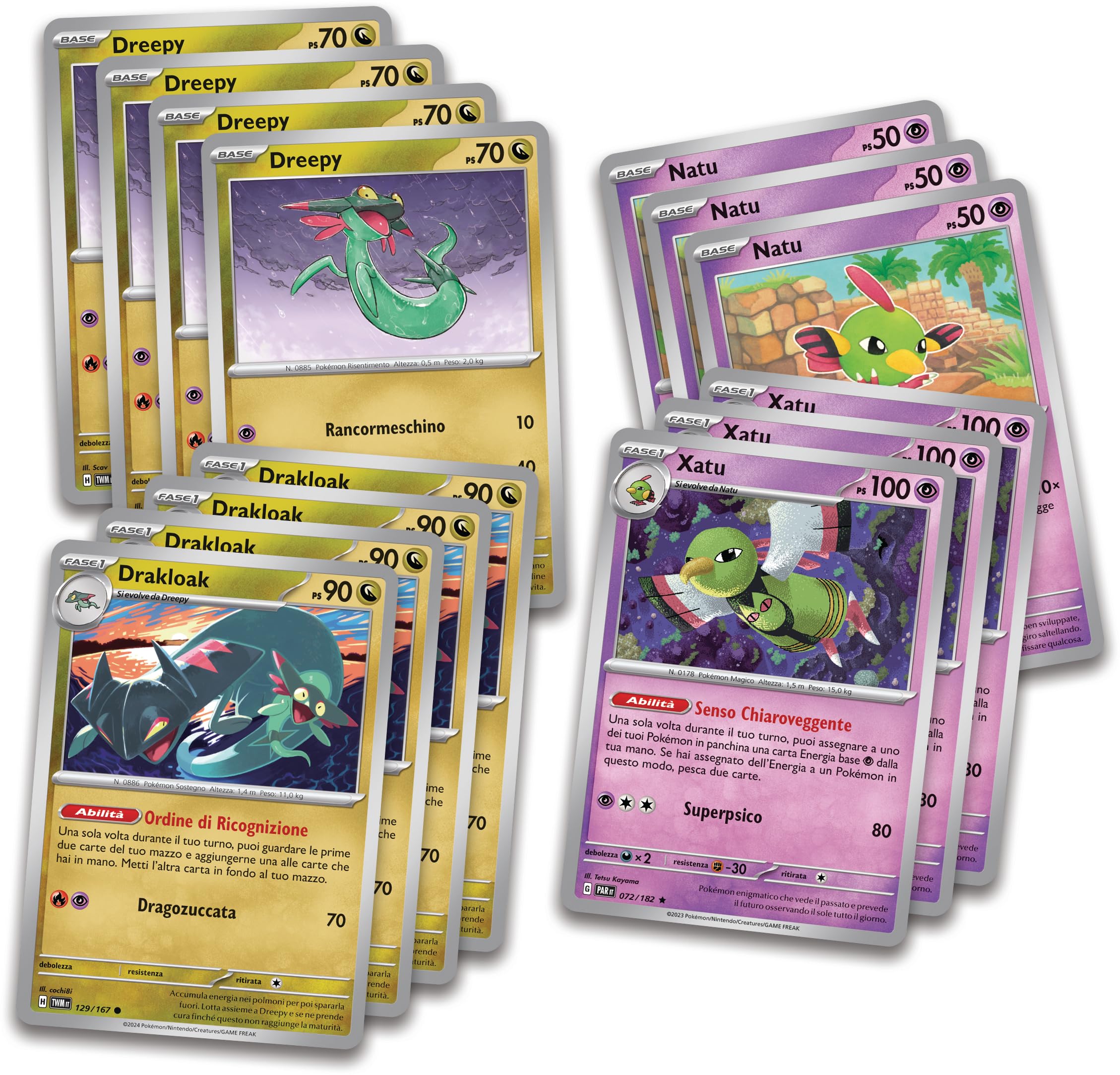GCC Pokémon: Mazzo Lotte di Lega Dragapult-ex (un mazzo di 60 carte pronto per giocare con Dragapult-ex e Fezandipiti-ex)