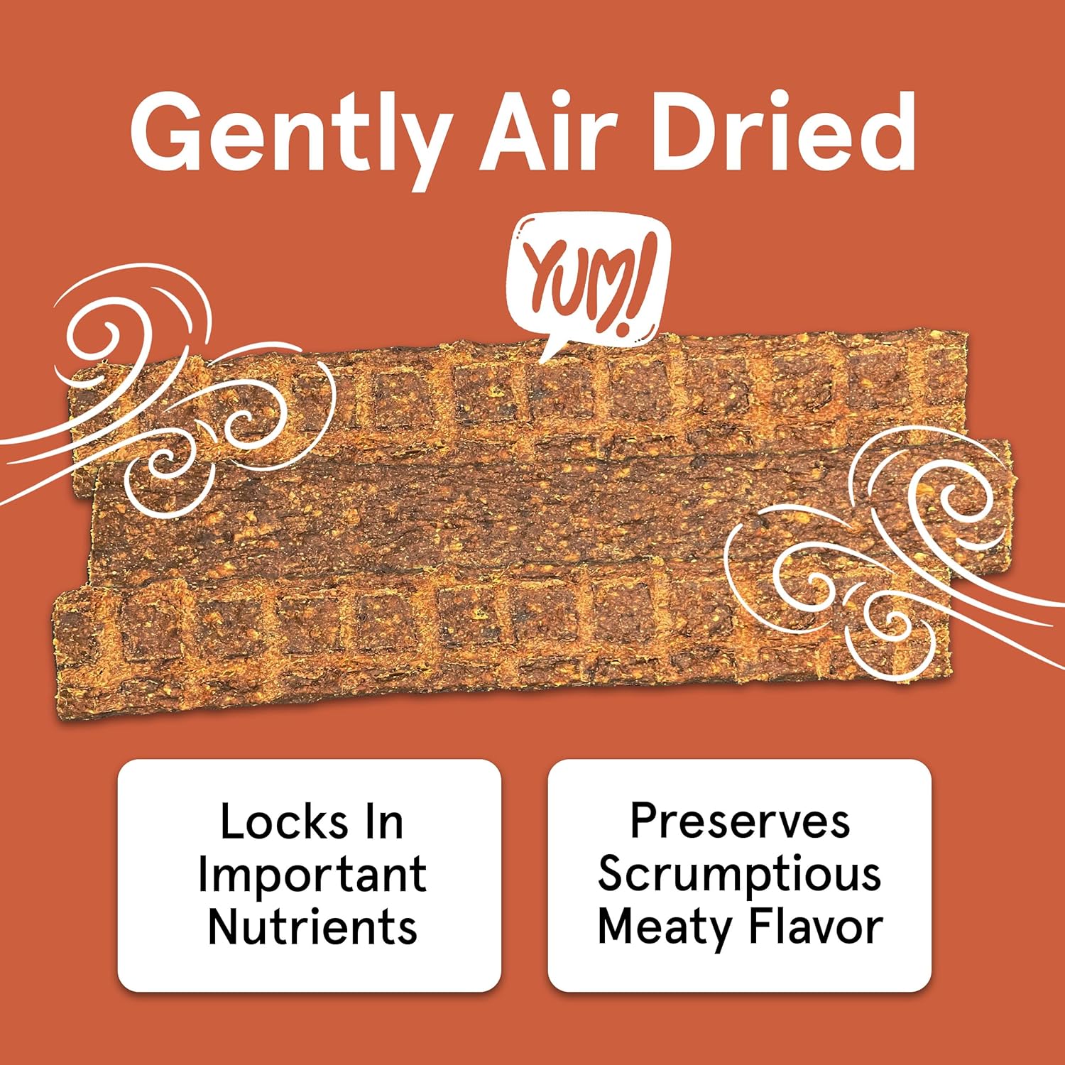 TRMC Real Meat Venison Jerky Dog Treats - 8 Air-Dried Strips of Jerky Treats - Grain-Free Pet Snacks with 95% Free-Range Grass Fed Venison - All-Natural