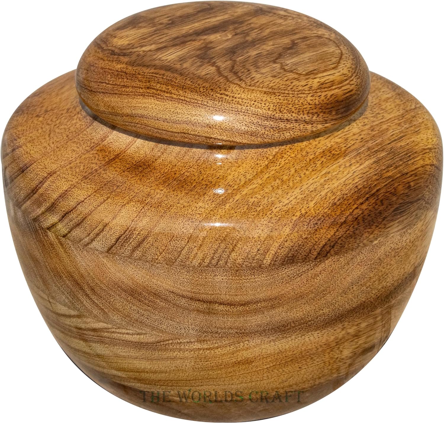Cremation Wooden urns for human ashes adult man male female large Urn for Ashes for Women Decorative burial urn for ashes adult male Dog urn (Keepsake 20LB), Natural, UM-SWU-02