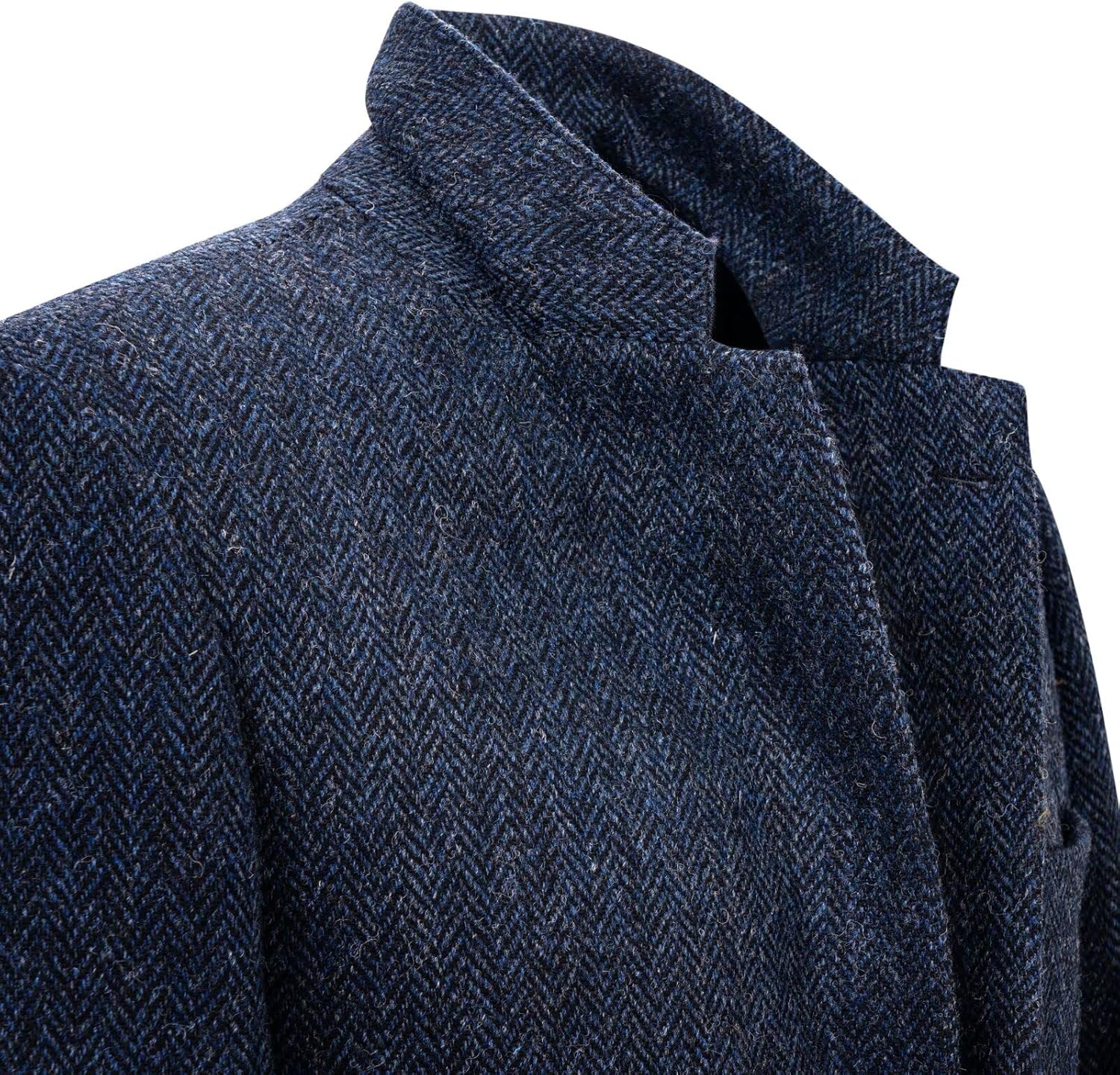 Mens Herringbone Knit Blazer Jacket Thick Spring Fall Knitted Sport Coat