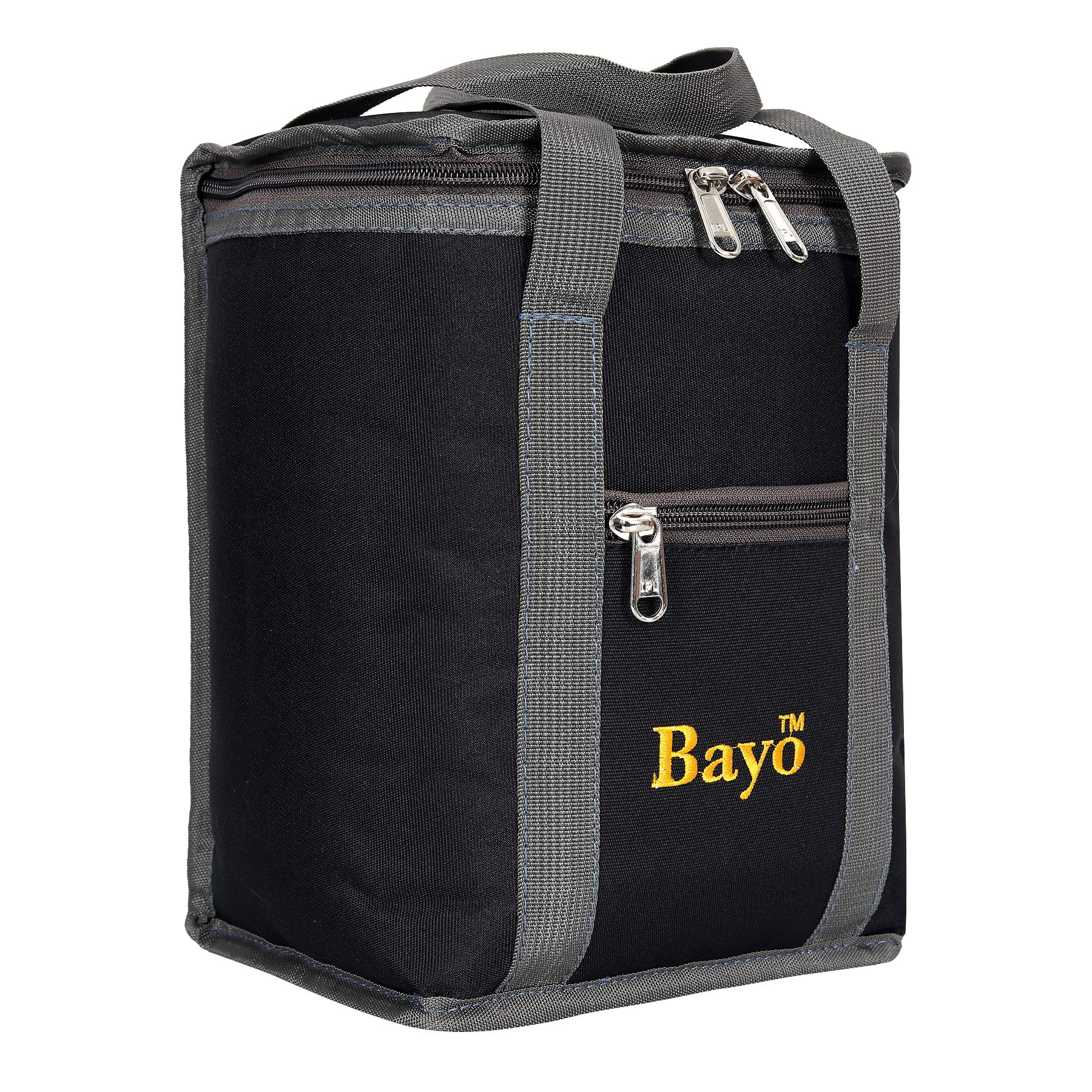 Bayo Easy to Carry Spacious Polyester Lunch Bag for Office Lb 1111- Black
