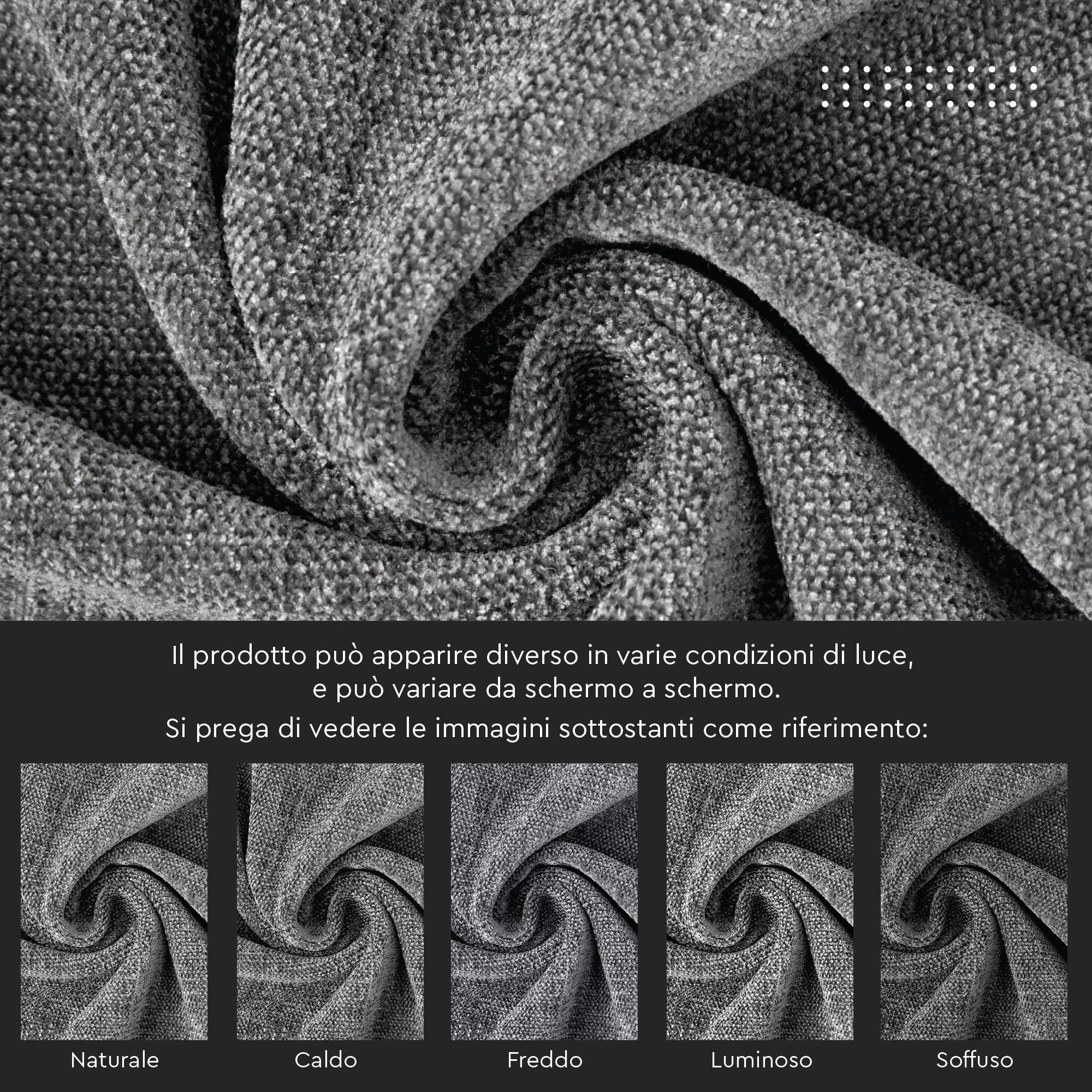 Encasa XO Fundas de Cojín de Chenilla Juego de 2 | Gris - (24"x24") (60x60 cm) | Fundas Decorativas de Cojín Cuadrado para Sofá, Decoración del Hogar, Sofá
