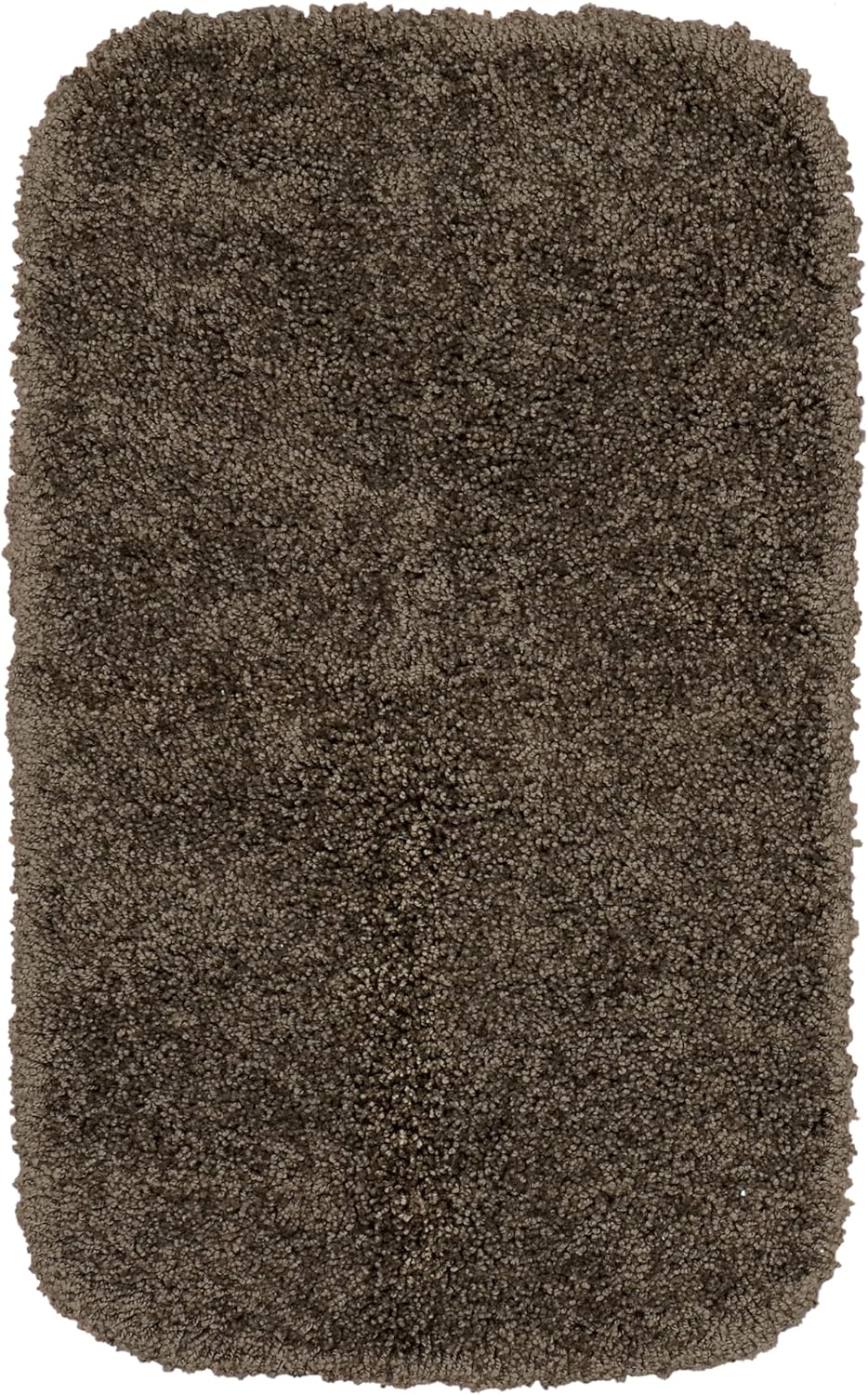 Garland Rug Serendipity 24 in. x 40 in. Shaggy Nylon Washable Bath Rug Chocolate 24 in. x 40 in. Chocolate