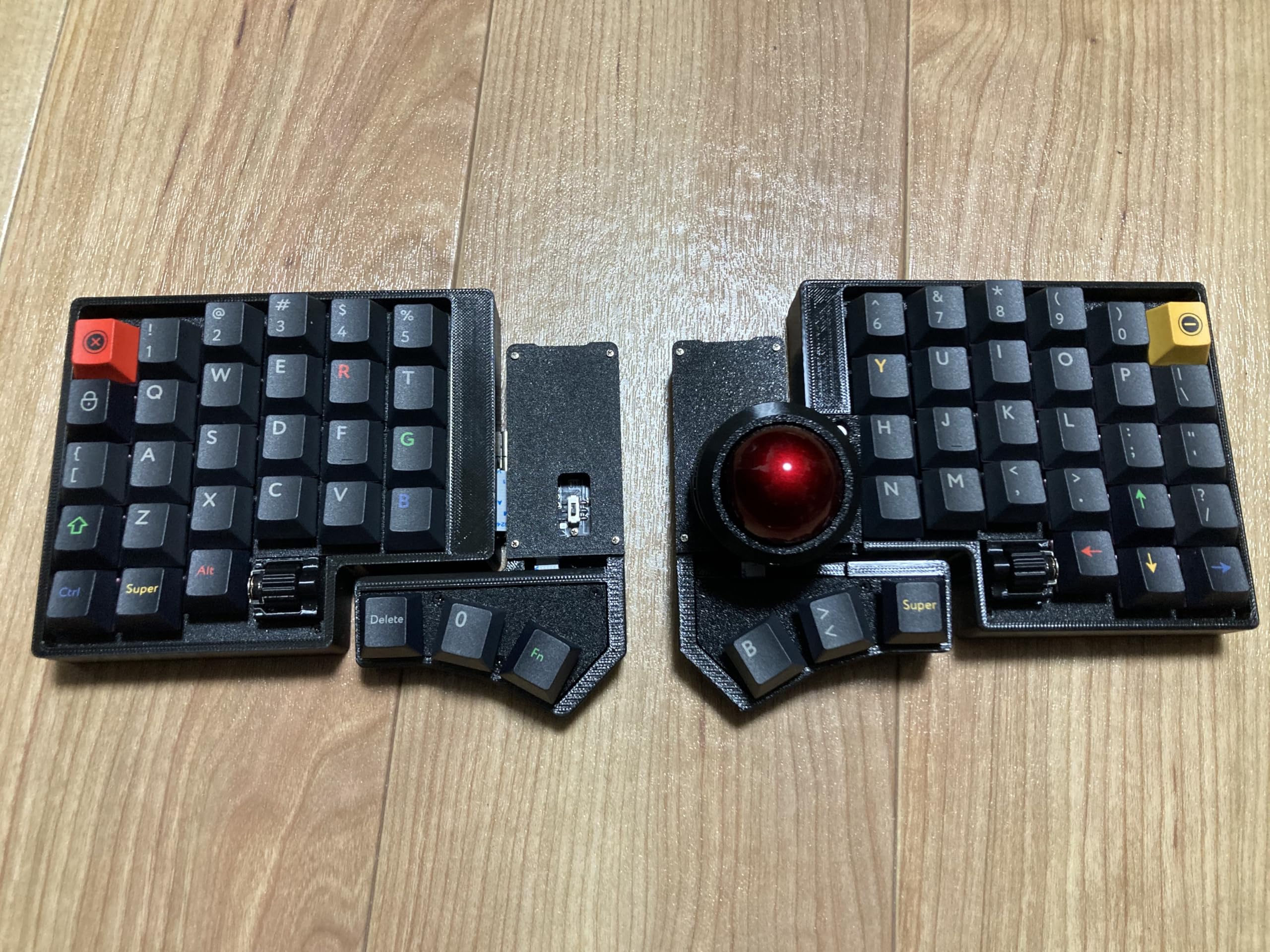 Amazon | Weekin CCK-BALL ワイヤレス分割キーボード クロスデュアル