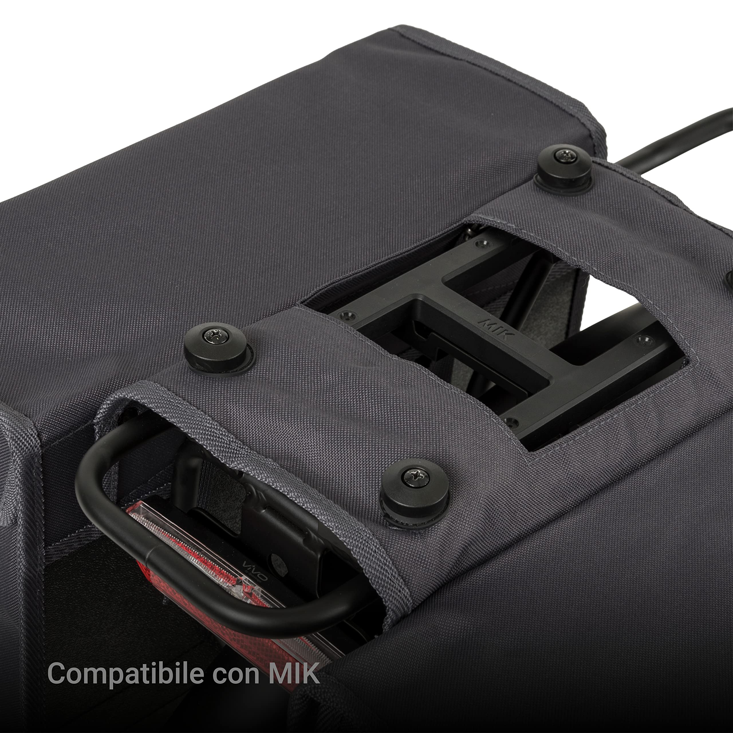 Borsa Bici Laterale Hybrid 26L - Idrorepellente E Riflettente Per Portapacchi - Foto 5