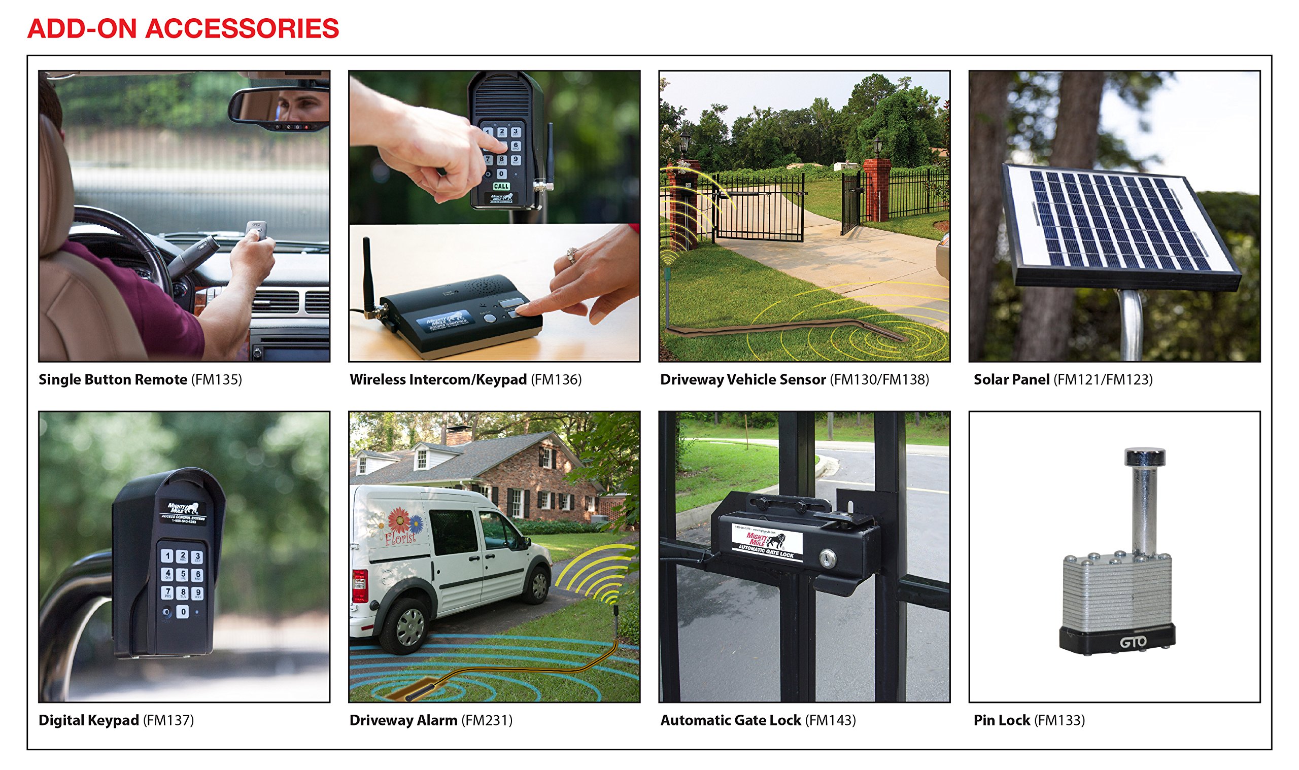Mighty Mule Driveway Driveway Monitoring System Mighty Mule Vehicle Sensor,  Wireless, Black FM130 Zoro, image size:2560x1518