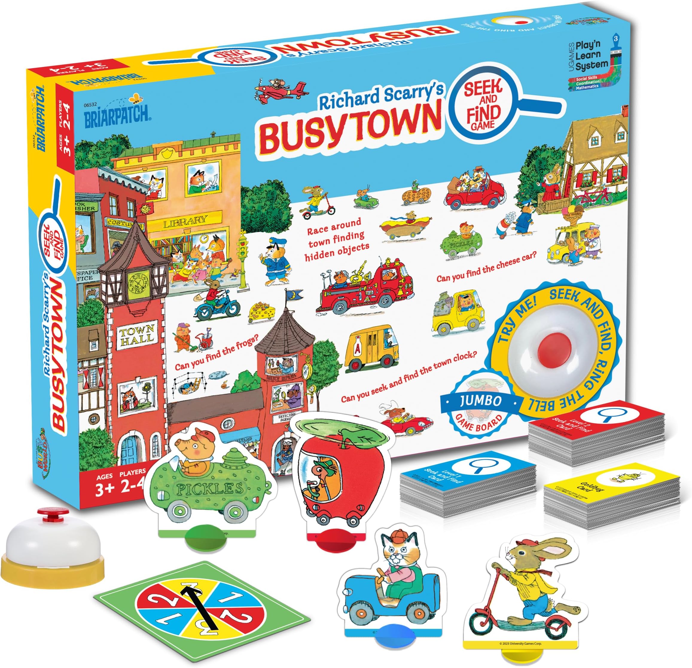 Briarpatch, Richard Scarry's Busytown Seek and Find Game, Based on Early Reader Books for Preschool, Kindergarten and 1st Grade