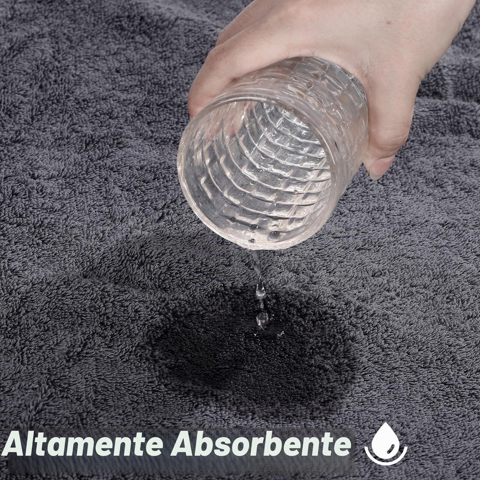 SEISSO Toalla de Baño(90x180 cm), Toallas Extra Grandes Altamente Absorbentes, 100% Algodón, Extra Suaves, Absorbentes y Resistentes Blanco