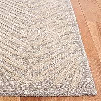 Vista 4 de Martha Stewart x SAFAVIEH - Colección de alfombras de área, alfombra de 2 pies 3 pulgadas x 10 pies, gamuza beige, lana y viscosa hecha a mano