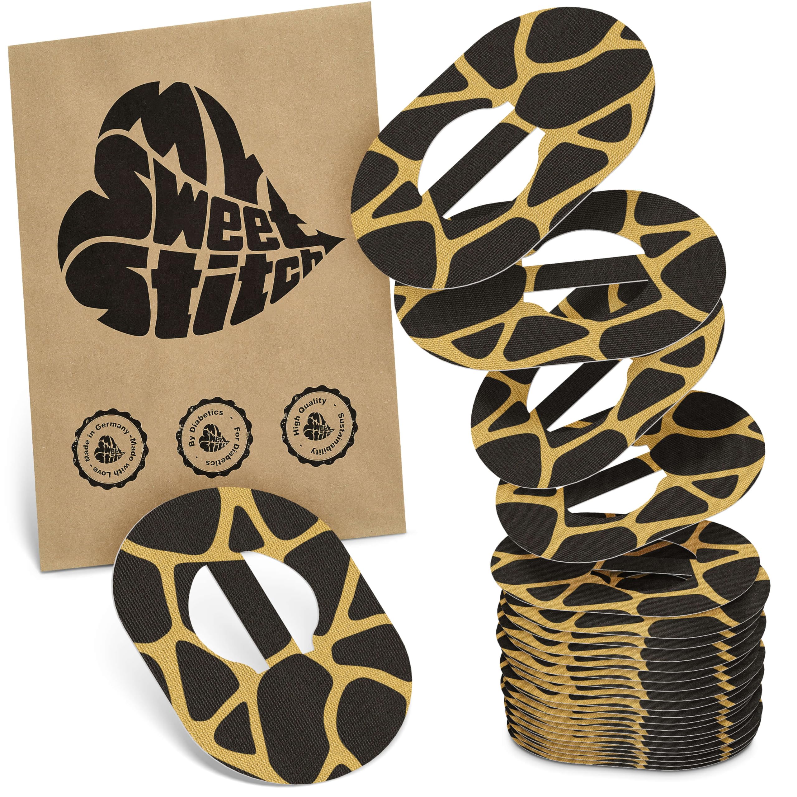 25 x Enlite/Guardian Adhesive Patch, Last Up to 14 Days, Sweat & Waterpoof, CGM, Glucose Monitor Protection, Savannah