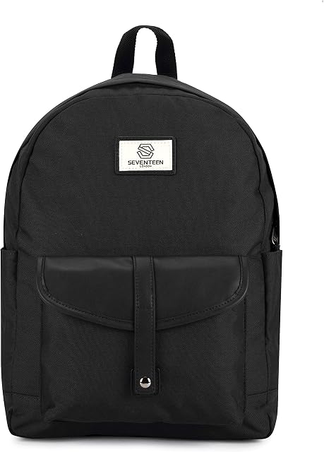 SEVENTEEN LONDON  'Notting Hill' Classic Style Backpack in a School Bag Design  Fits Laptops up to 15.6"