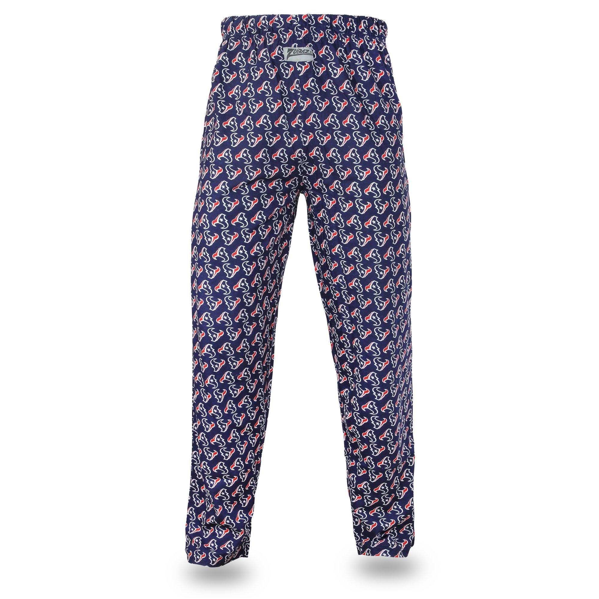 Officially Licensed Zubaz Men's NFL Comfy Pants, Houston Texans, Size Large