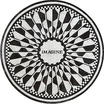 Modern Mosaic Medallion - Imagine II | Mosaic Art | Mosaic Designs | Mosaic Artwork | Mosaic Wall Art Floor Inlay by Mozaico | Handmade Mosaics | 32" x 32"