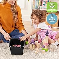 Vista 6 de ECR4Kids - Contenedores de almacenamiento frontal con cuchara, multiusos, negros, juego de 10 piezas