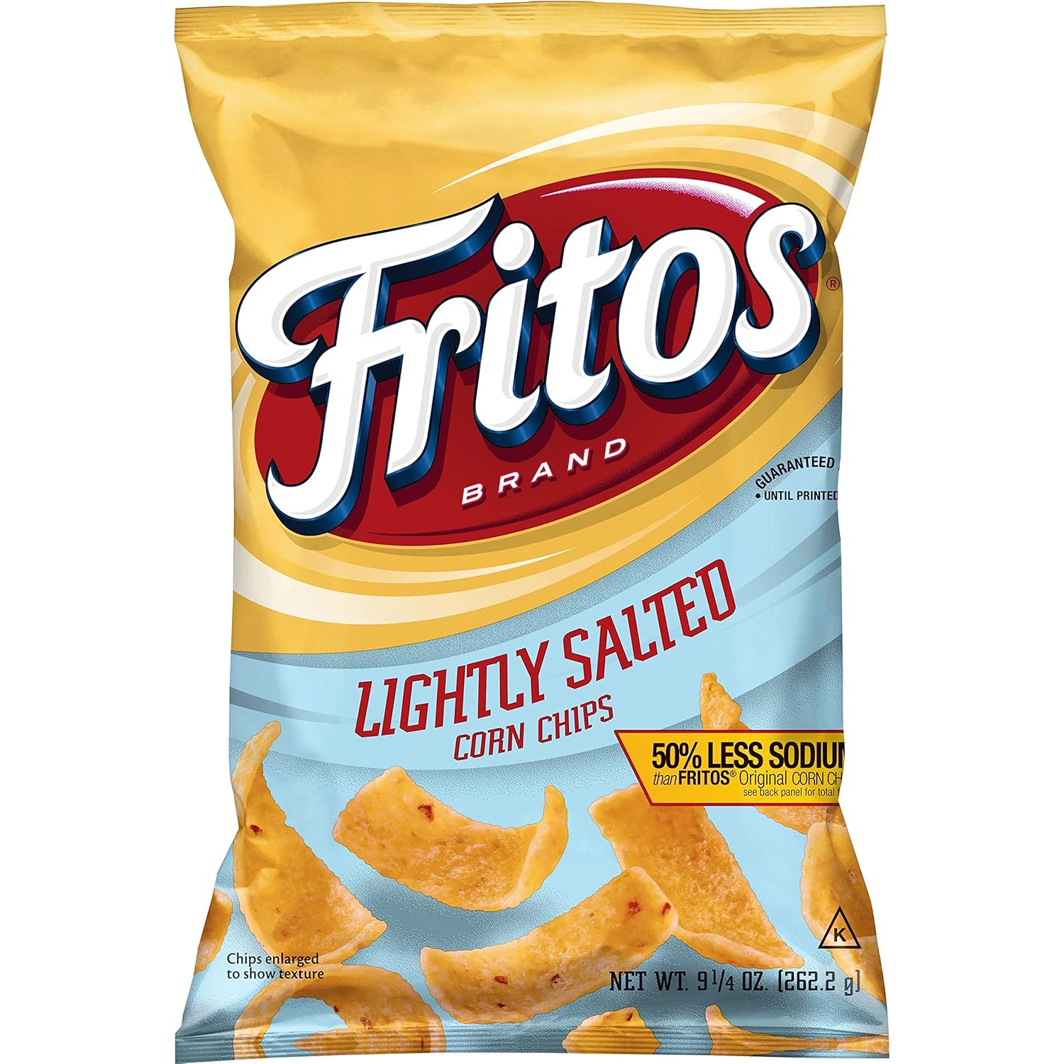 Fritos Lightly Salted Corn Chips, 9.25oz Bag - 50% Less Sodium, Gluten-Free, Simple Ingredients Snack